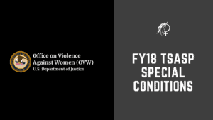 FY18 TSASP Special Conditions