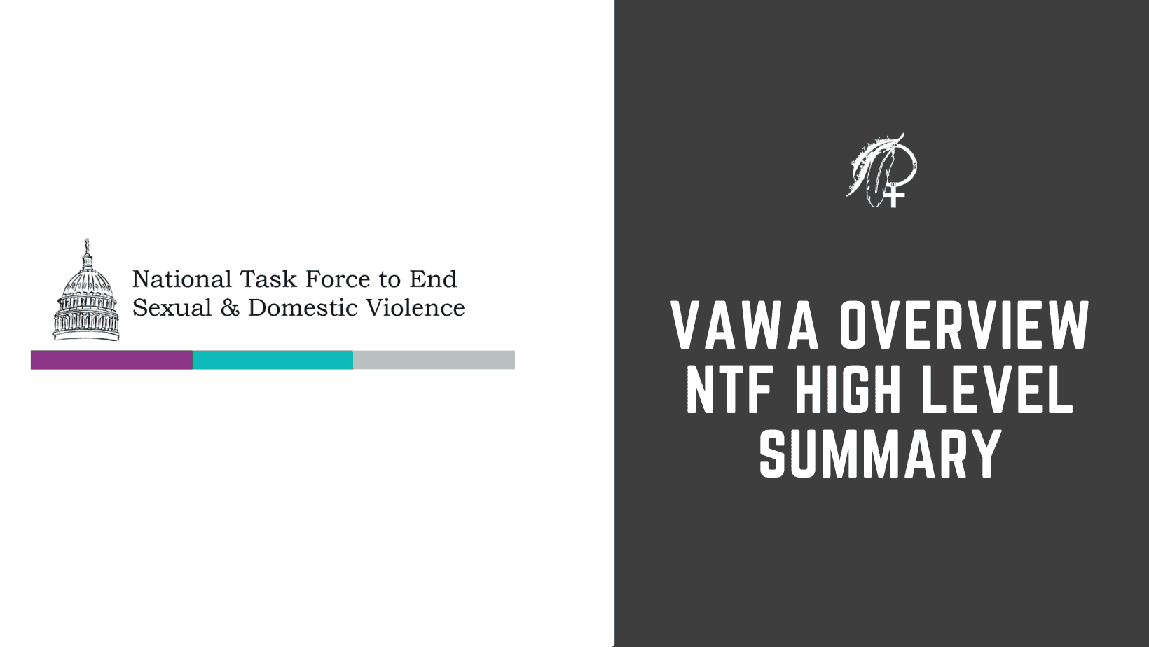 VAWA Overview NTF High Level Summary